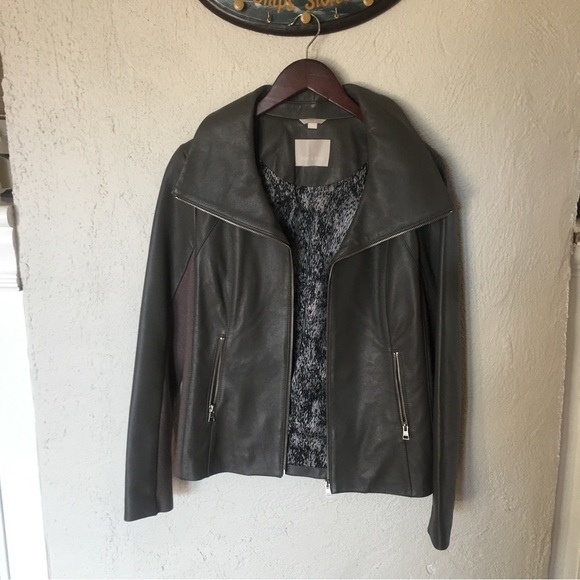 Soia & Kyo Lambskin Leather Zip Up Jacket - Picture 2 of 16